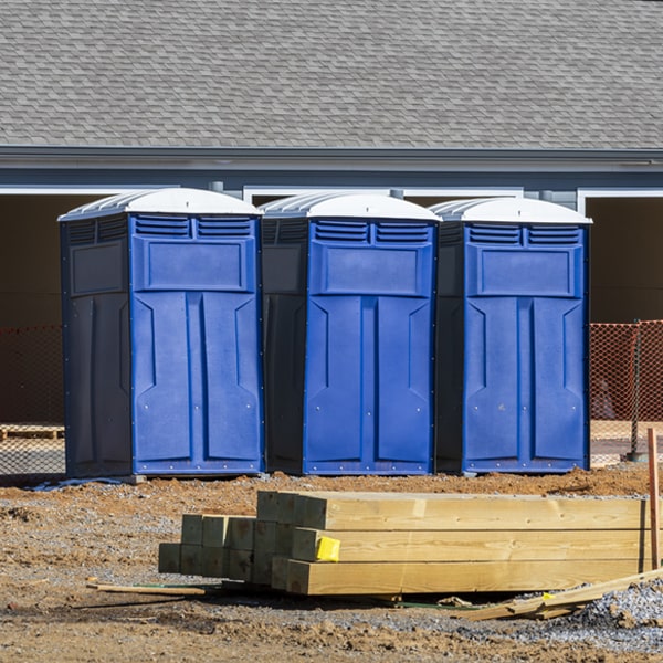 how often are the portable toilets cleaned and serviced during a rental period in Revere